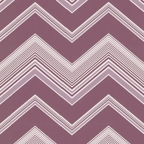 Brewster Home Fashions Bearden Purple Zig Zag Wallpaper - SKU 2533-20241