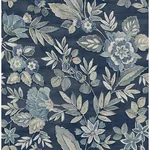 Brewster Home Fashions Begonia Indigo Floral Trail Wallpaper | Wallpaper Twins Brewster Home Fashions Begonia Indigo Floral Trail Wallpaper - SKU 4148-27422