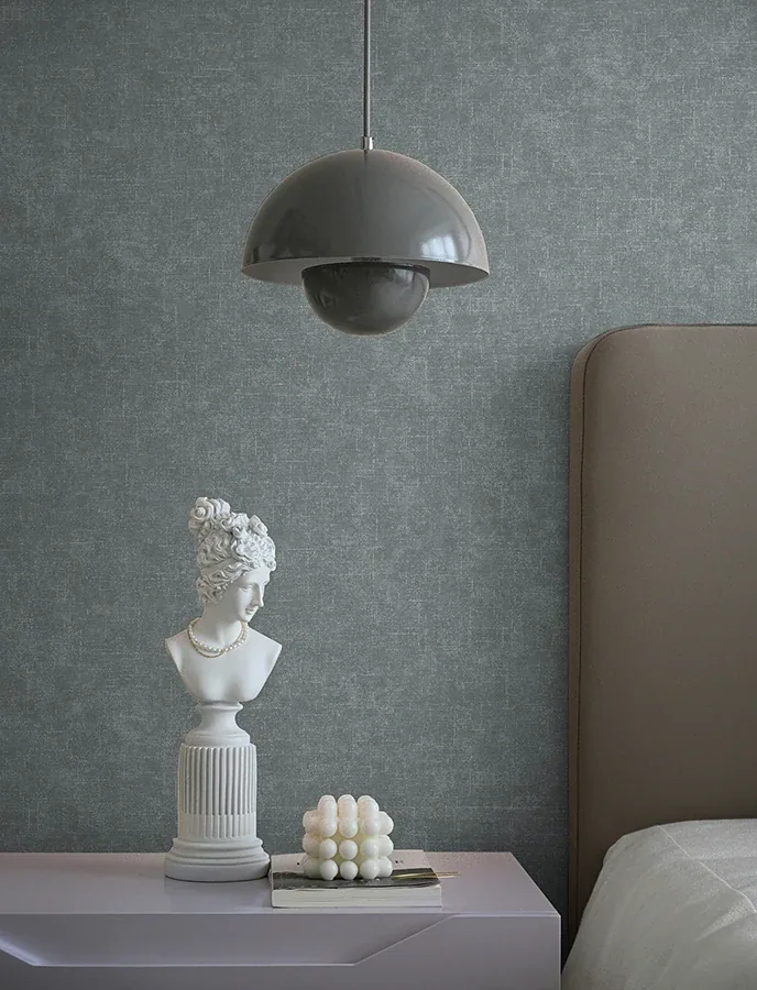 Brewster Home Fashions Beloit Dark Grey Shimmer Linen Wallpaper | Wallpaper Twins Brewster Home Fashions Beloit Dark Grey Shimmer Linen Wallpaper - SKU 4144-9143