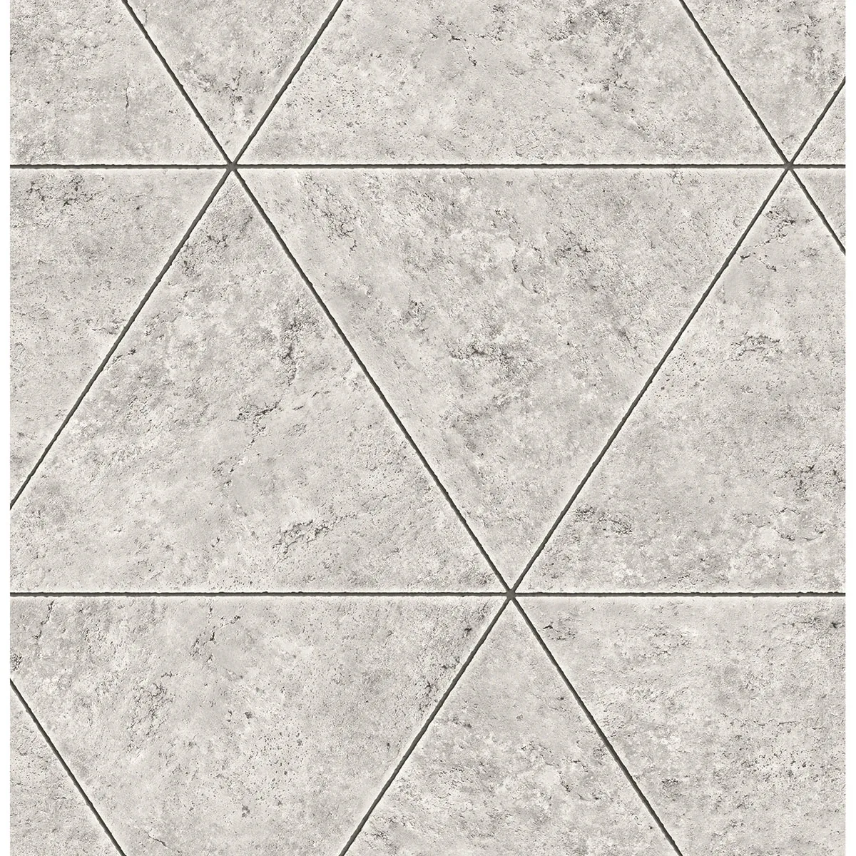 FD41760 | Benson Grey Marble Triangle Wallpaper