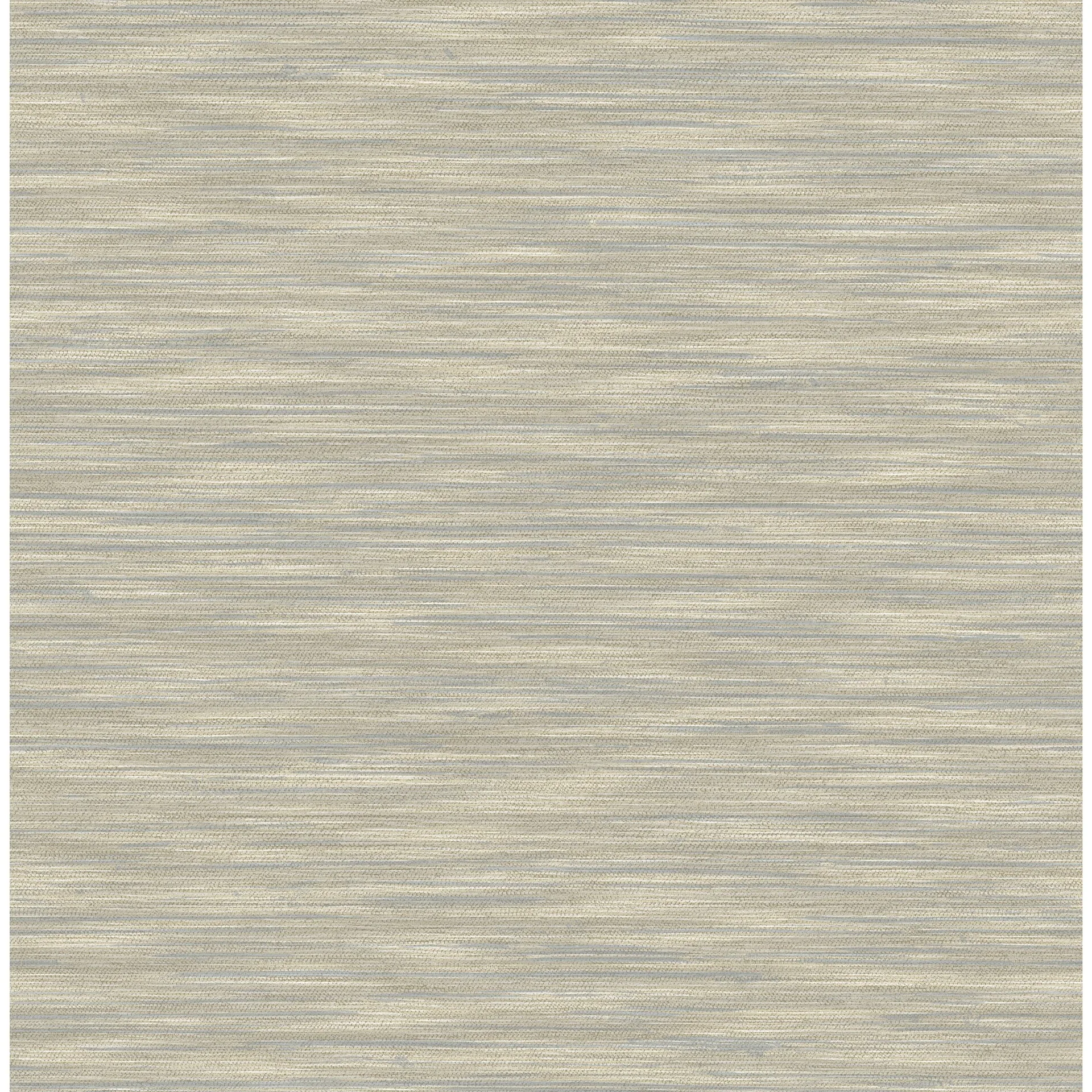 4157-26155 | Benson Taupe Faux Fabric Wallpaper