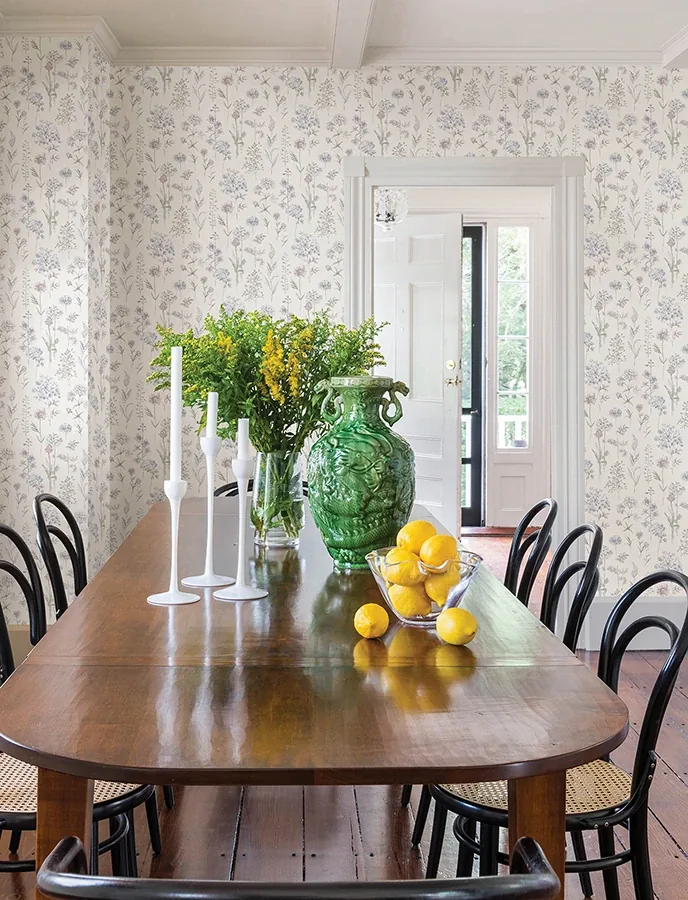 Brewster Home Fashions Bergamot Lavender Wildflower Wallpaper - SKU 4134-72504