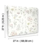 Brewster Home Fashions Bergamot Lavender Wildflower Wallpaper | Wallpaper Twins Brewster Home Fashions Bergamot Lavender Wildflower Wallpaper - SKU 4134-72504