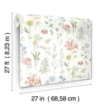 Brewster Home Fashions Bergamot Multicolor Wildflower Wallpaper | Wallpaper Twins Brewster Home Fashions Bergamot Multicolor Wildflower Wallpaper - SKU 4134-72500