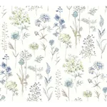 Brewster Home Fashions Bergamot Sea Green Wildflower Wallpaper | Wallpaper Twins Brewster Home Fashions Bergamot Sea Green Wildflower Wallpaper - SKU 4134-72502