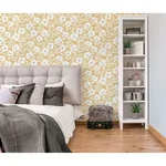 Brewster Home Fashions Bergman Mustard Scandi Flower Wallpaper | Wallpaper Twins Brewster Home Fashions Bergman Mustard Scandi Flower Wallpaper - SKU UW24774