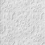 Brewster Home Fashions Berkeley White Paintable Anaglypta Original Wallpaper - SKU 437-RD125
