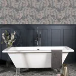 Brewster Home Fashions Bernis Slate Palm Leaf Wallpaper - SKU AH296200