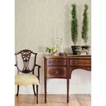 Brewster Home Fashions Betina Cream Damask Wallpaper - SKU 4058-24803