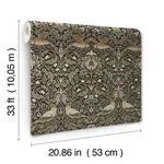 Brewster Home Fashions Bird Brown Floral Thicket Wallpaper | Wallpaper Twins Brewster Home Fashions Bird Brown Floral Thicket Wallpaper - SKU 4171-82064