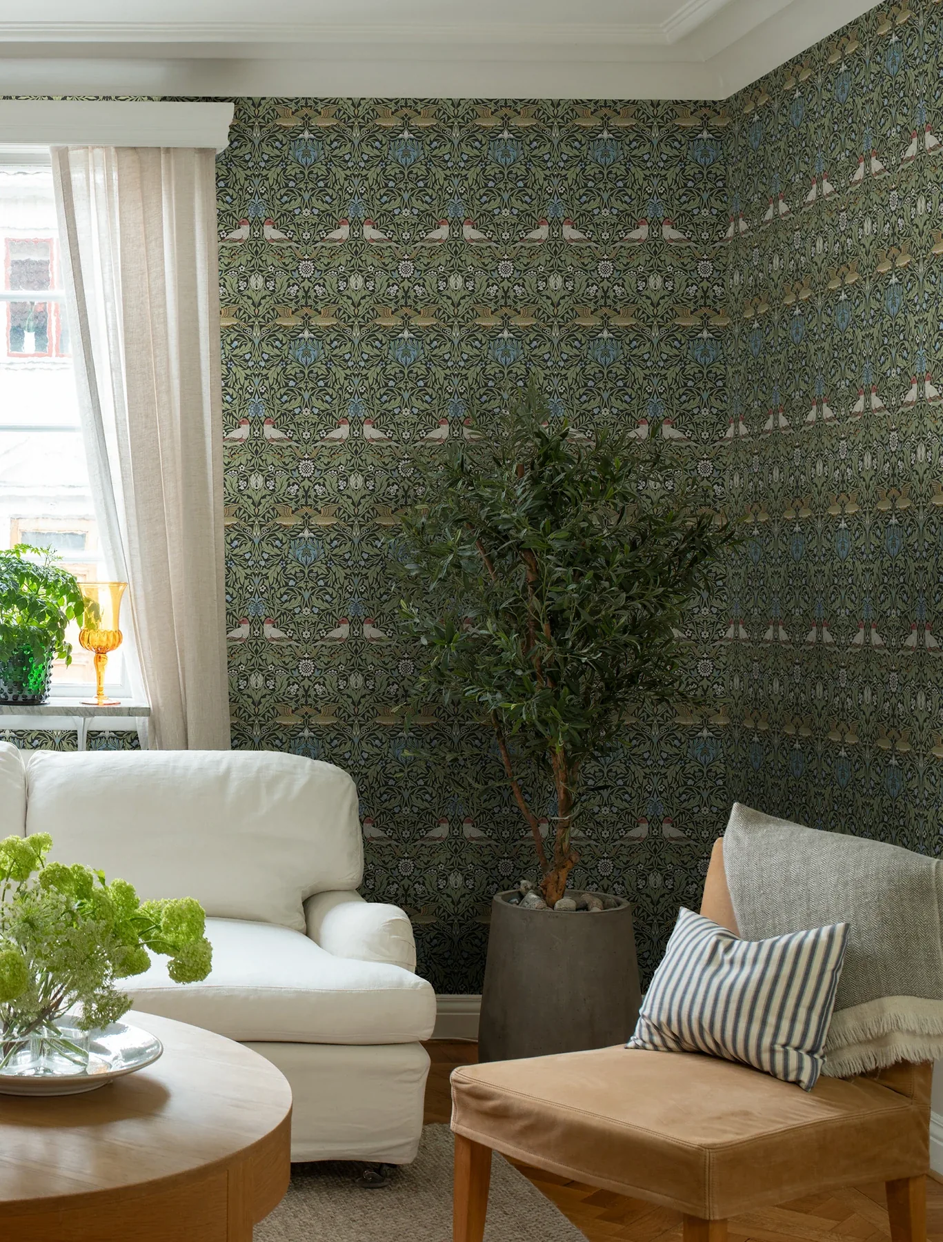 Brewster Home Fashions Bird Multicolor Floral Thicket Wallpaper | Wallpaper Twins Brewster Home Fashions Bird Multicolor Floral Thicket Wallpaper - SKU 4171-82062