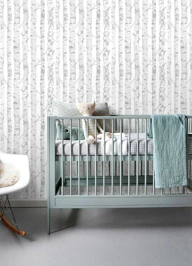 Brewster Home Fashions Birdie Grey Birch Wallpaper - SKU 4060-138944