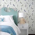 Brewster Home Fashions Birdsong Blue Trail Wallpaper | Wallpaper Twins Brewster Home Fashions Birdsong Blue Trail Wallpaper - SKU 3124-13852