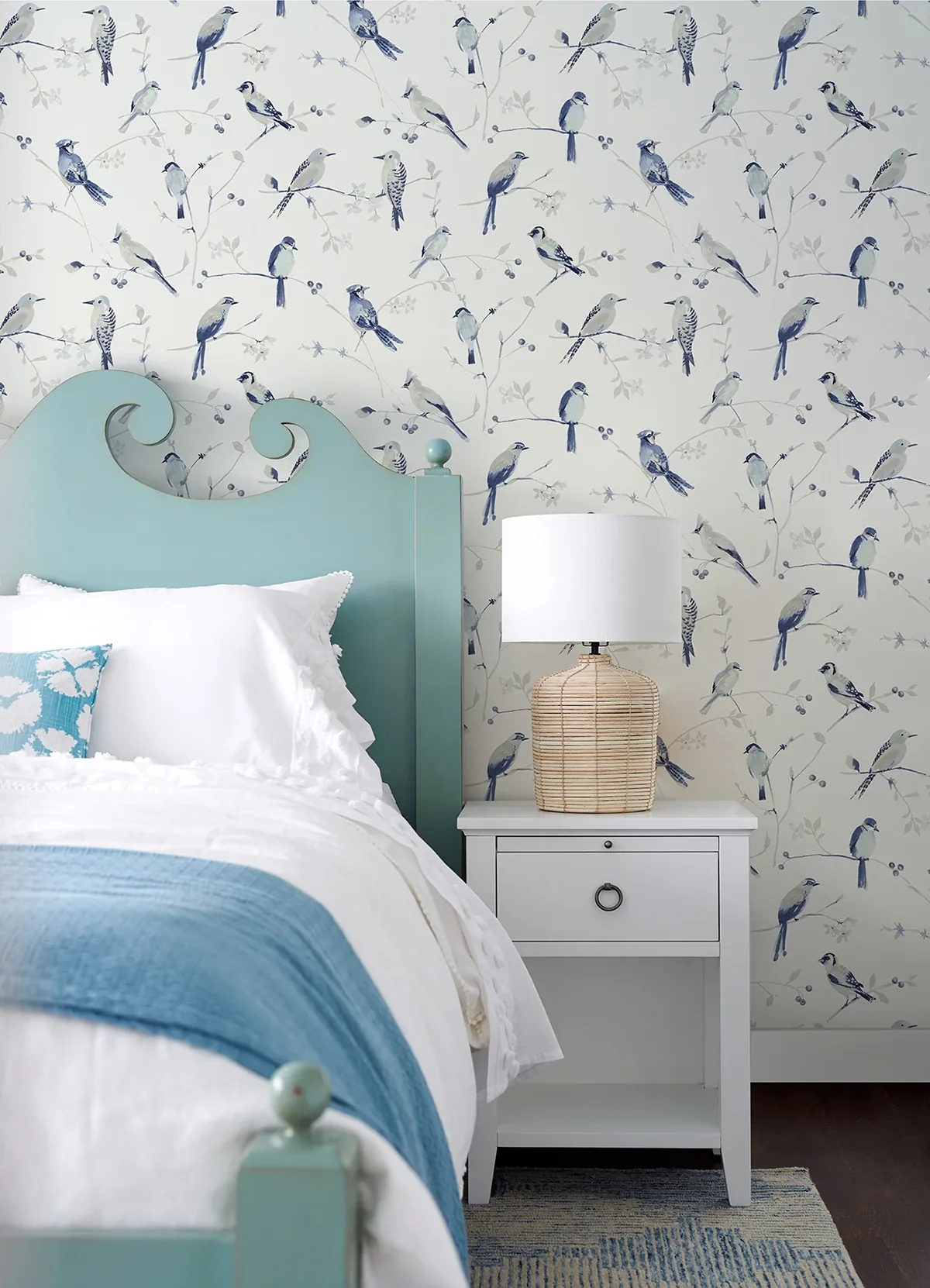 Brewster Home Fashions Birdsong Blue Trail Wallpaper | Wallpaper Twins Brewster Home Fashions Birdsong Blue Trail Wallpaper - SKU 3124-13852