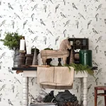 Brewster Home Fashions Birdsong Grey Trail Wallpaper | Wallpaper Twins Brewster Home Fashions Birdsong Grey Trail Wallpaper - SKU 3124-13853