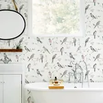 Brewster Home Fashions Birdsong Mauve Trail Wallpaper | Wallpaper Twins Brewster Home Fashions Birdsong Mauve Trail Wallpaper - SKU 3124-13854