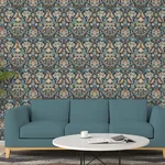 Brewster Home Fashions Birdy Navy Nuthatch Floral Wallpaper | Wallpaper Twins Brewster Home Fashions Birdy Navy Nuthatch Floral Wallpaper - SKU AH100197AH