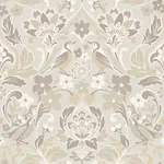 Brewster Home Fashions Birdy Neutral Nuthatch Floral Wallpaper - SKU AH100196AH