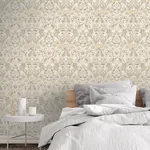Brewster Home Fashions Birdy Neutral Nuthatch Floral Wallpaper - SKU AH100196AH