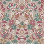 Brewster Home Fashions Birdy Pink Nuthatch Floral Wallpaper | Wallpaper Twins Brewster Home Fashions Birdy Pink Nuthatch Floral Wallpaper - SKU AH100199AH