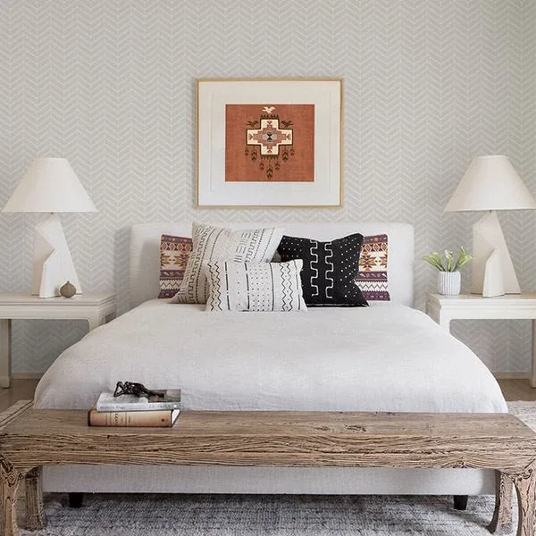 Brewster Home Fashions Bison Grey Herringbone Wallpaper | Wallpaper Twins Brewster Home Fashions Bison Grey Herringbone Wallpaper - SKU 3118-25095