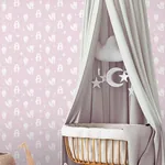 Brewster Home Fashions Bitsy Pink Woodland Wallpaper | Wallpaper Twins Brewster Home Fashions Bitsy Pink Woodland Wallpaper - SKU 4060-91303