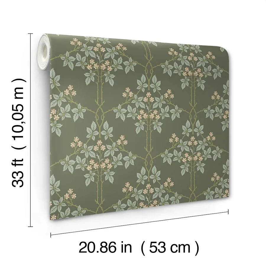 Brewster Home Fashions Blackberry Grey Vine Trellis Wallpaper | Wallpaper Twins Brewster Home Fashions Blackberry Grey Vine Trellis Wallpaper - SKU 4171-82055