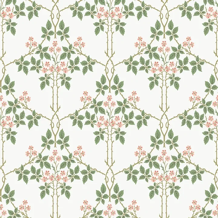 4171-82054 | Blackberry Pink Vine Trellis Wallpaper