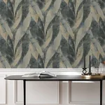 Brewster Home Fashions Blake Denim Leaf Wallpaper | Wallpaper Twins Brewster Home Fashions Blake Denim Leaf Wallpaper - SKU 4096-520064