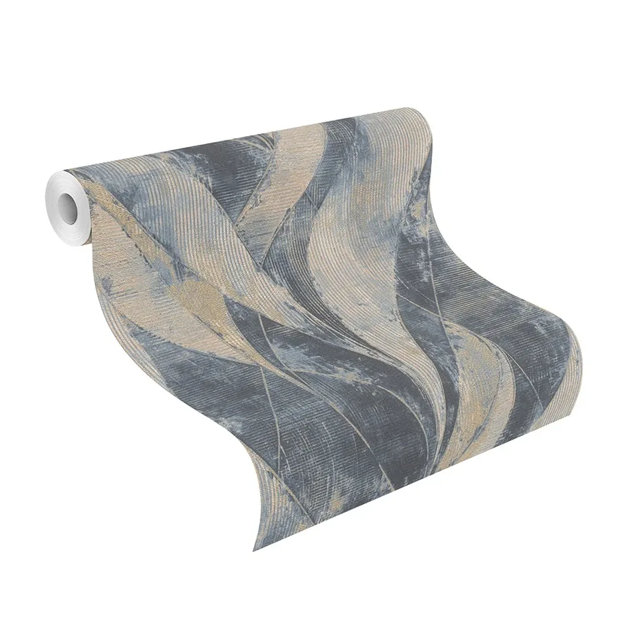 Brewster Home Fashions Blake Denim Leaf Wallpaper | Wallpaper Twins Brewster Home Fashions Blake Denim Leaf Wallpaper - SKU 4096-520064