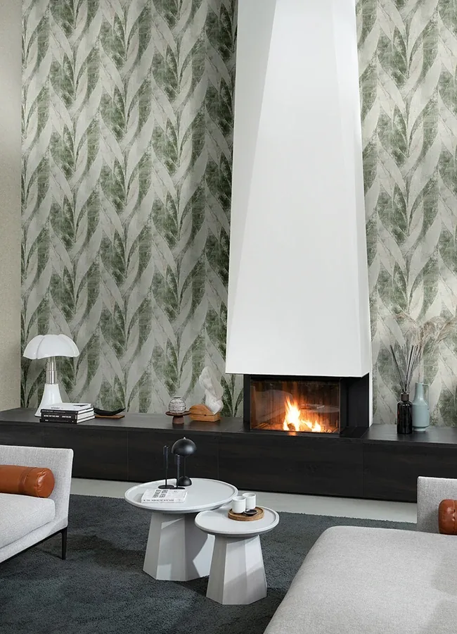Brewster Home Fashions Blake Moss Leaf Wallpaper - SKU 4096-520057