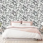 Brewster Home Fashions Blanche Silver Trees Wallpaper - SKU AH909505