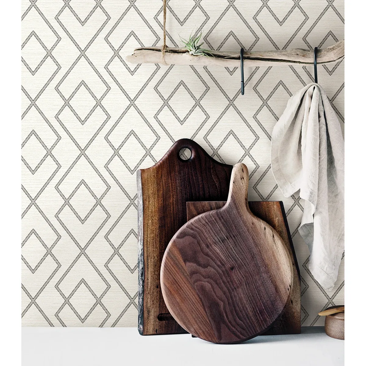 Brewster Home Fashions Blaze Grey Trellis Wallpaper | Wallpaper Twins Brewster Home Fashions Blaze Grey Trellis Wallpaper - SKU 3123-12425
