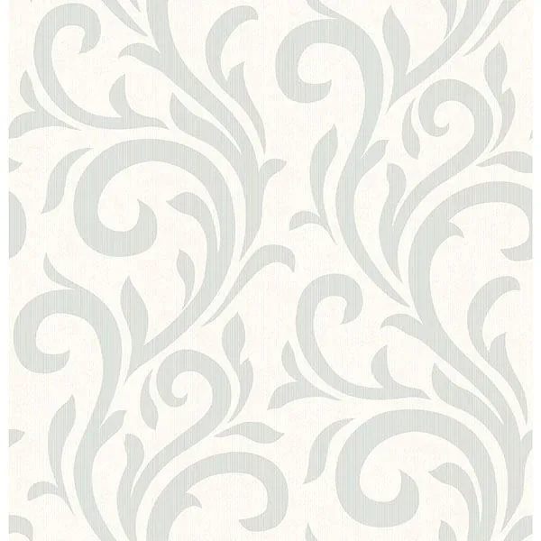 Brewster Home Fashions Bletilla Teal Scroll Wallpaper - SKU 2766-96549