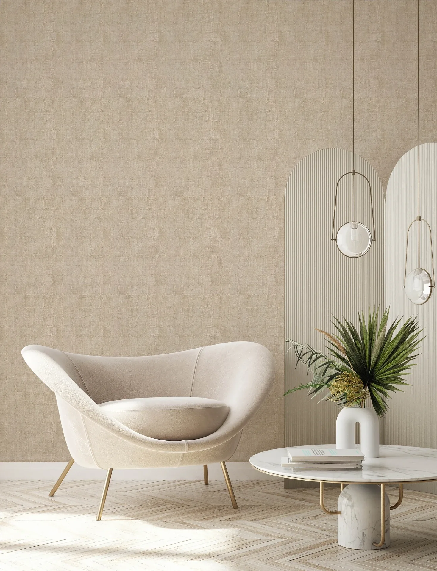 Brewster Home Fashions Blocks Beige Checkered Wallpaper - SKU 4157-333451