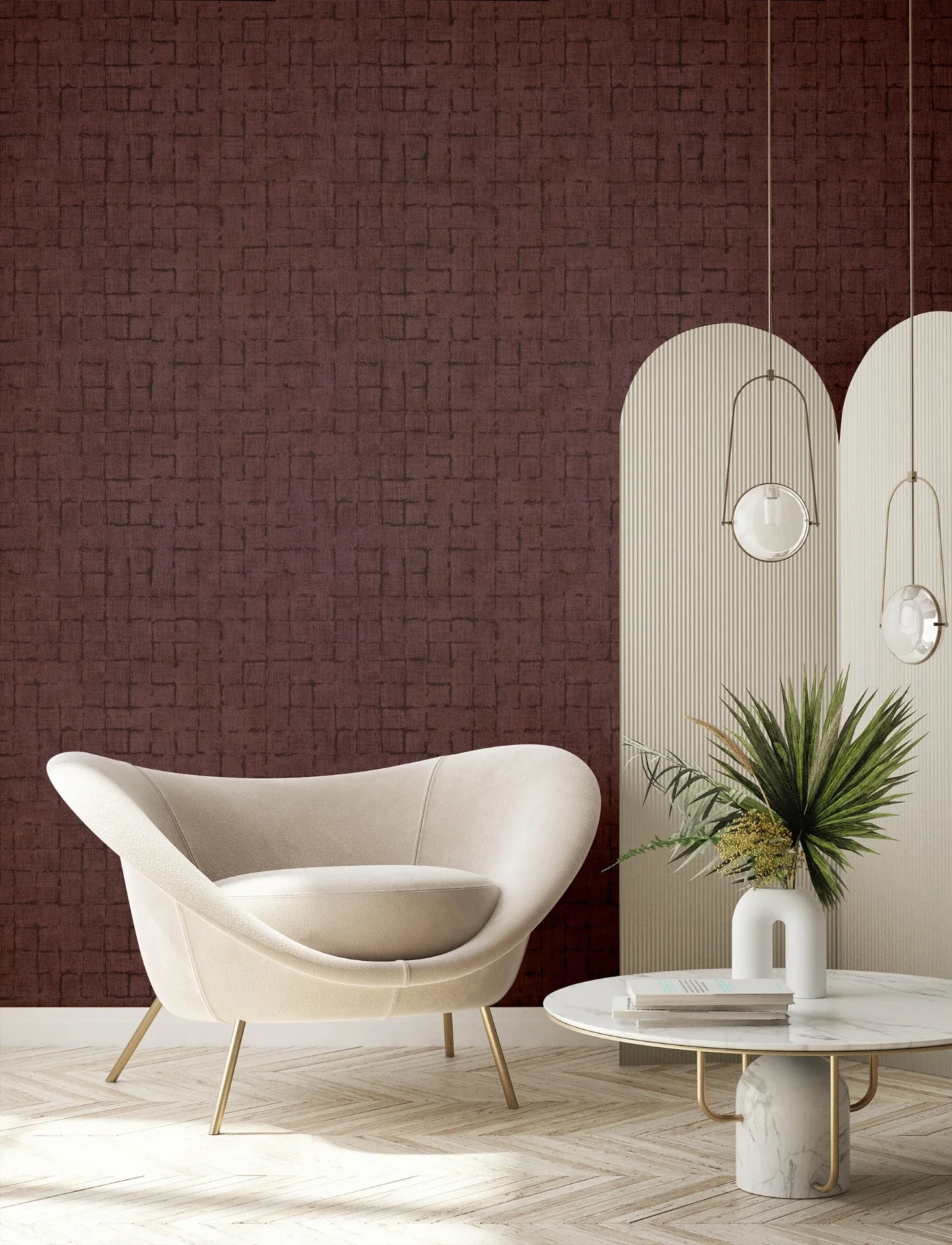 Brewster Home Fashions Blocks Burgundy Checkered Wallpaper | Wallpaper Twins Brewster Home Fashions Blocks Burgundy Checkered Wallpaper - SKU 4157-333459
