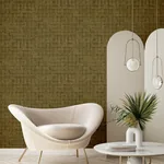Brewster Home Fashions Blocks Chestnut Checkered Wallpaper - SKU 4157-333453