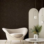 Brewster Home Fashions Blocks Chocolate Checkered Wallpaper - SKU 4157-333458