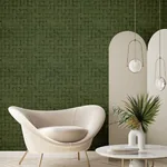 Brewster Home Fashions Blocks Olive Checkered Wallpaper - SKU 4157-333455