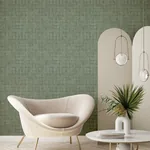 Brewster Home Fashions Blocks Sage Checkered Wallpaper - SKU 4157-333454