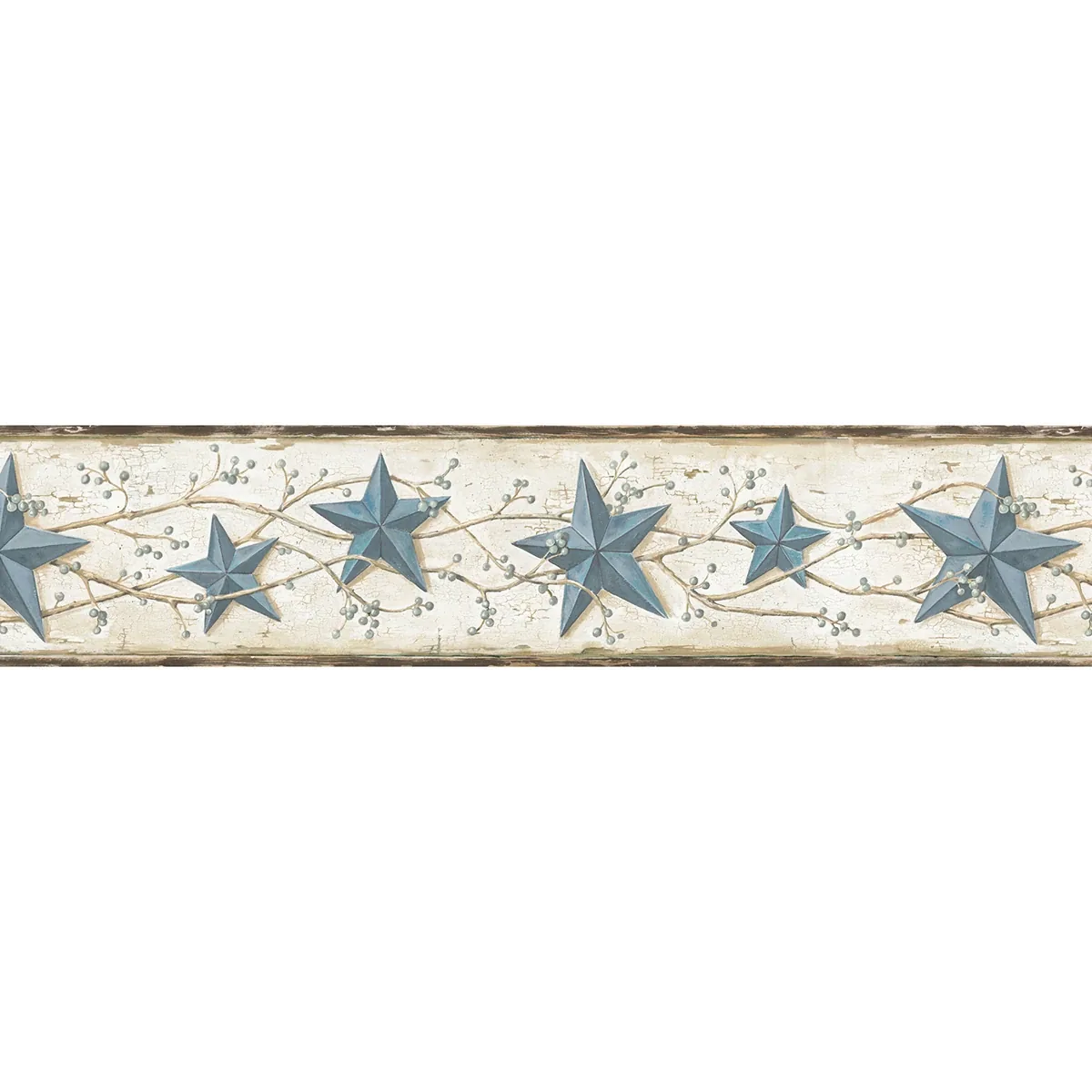Brewster Home Fashions Blue Heritage Tin Star Wallpaper - SKU 3123-65366