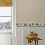 Brewster Home Fashions Blue Heritage Tin Star Wallpaper - SKU 3123-65366