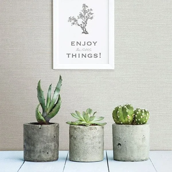Brewster Home Fashions Bluestem Light Grey Grasscloth Wallpaper - SKU 2767-24278