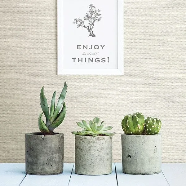 Brewster Home Fashions Bluestem White Grasscloth Wallpaper - SKU 2767-24281