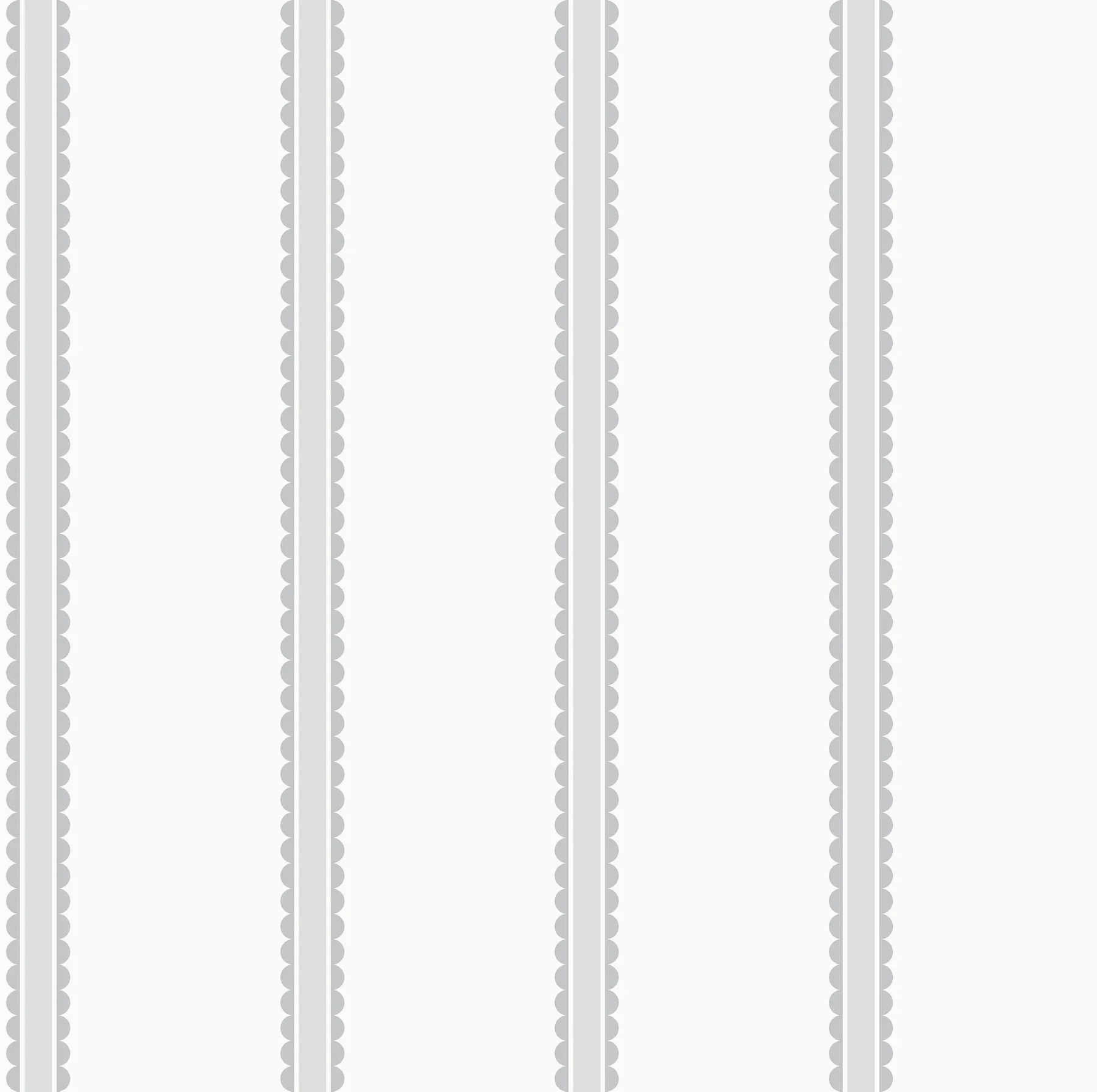 4203-27577 | Bobbin Stripe Grey Scalloped Wallpaper