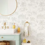 Brewster Home Fashions Boheme Platinum Animals Wallpaper - SKU 4060-347692