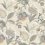 Brewster Home Fashions Bohemian Grey Jacobean Wallpaper - SKU 3125-72304