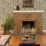 Brewster Home Fashions Bohemian Taupe Jacobean Wallpaper | Wallpaper Twins Brewster Home Fashions Bohemian Taupe Jacobean Wallpaper - SKU 3125-72301
