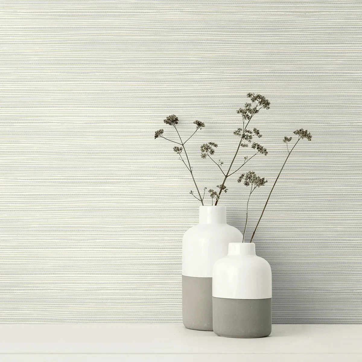 Brewster Home Fashions Bondi Light Grey Grasscloth Texture Wallpaper | Wallpaper Twins Brewster Home Fashions Bondi Light Grey Grasscloth Texture Wallpaper - SKU 2984-40908