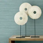 Brewster Home Fashions Bondi Teal Grasscloth Texture Wallpaper - SKU 2984-40902